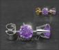 Preview: Ohrstecker 585 Gold Amethyst violett 4,5,6,7mm